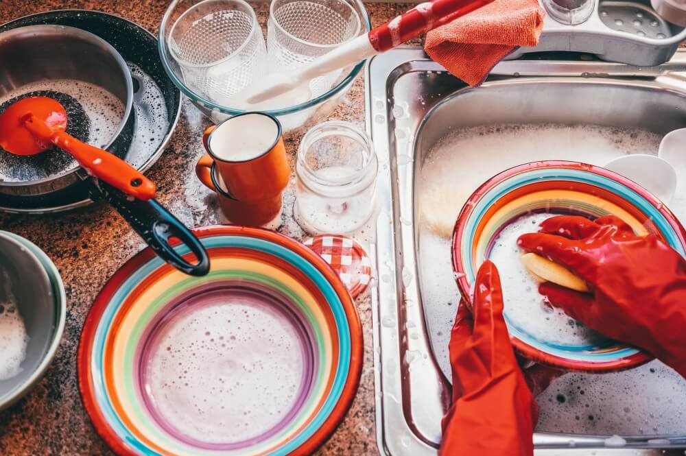 Washing and Sanitizing Kitchen Items